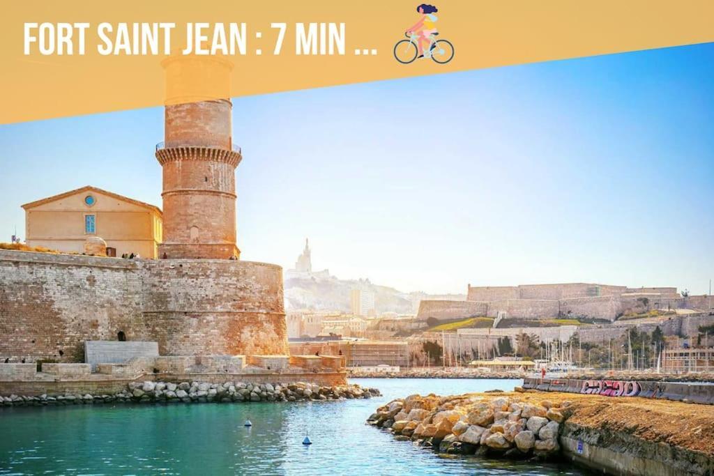 Divine Idylle Central Vieux-Port Terrasse Clim Marseille Ngoại thất bức ảnh